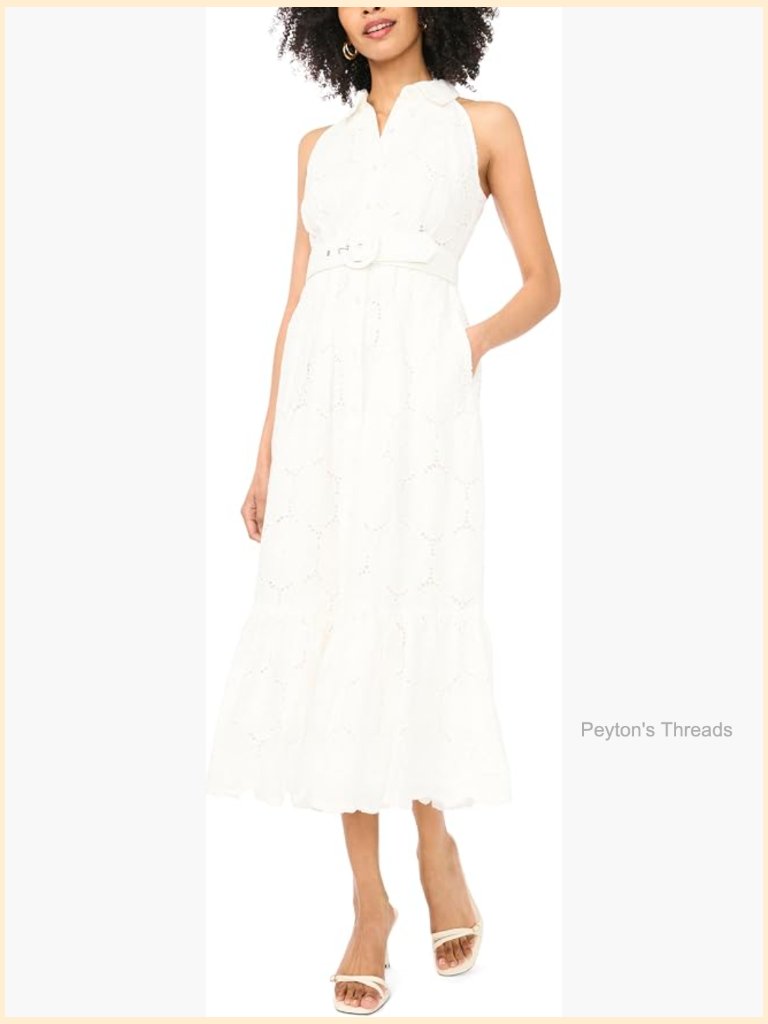 Collared Sleeveless Button Up Maxi Dress